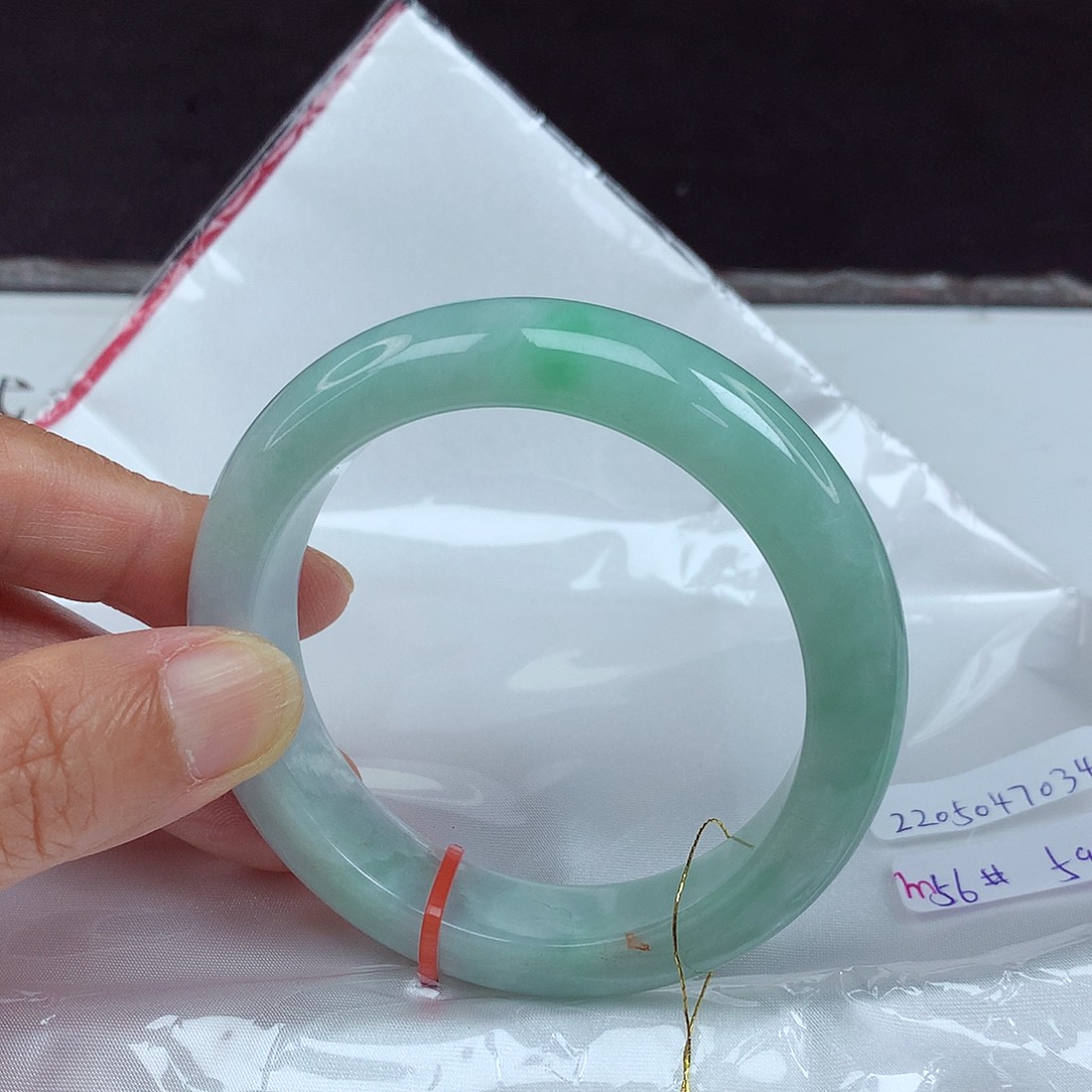 未镶嵌手镯翡翠56圈7034