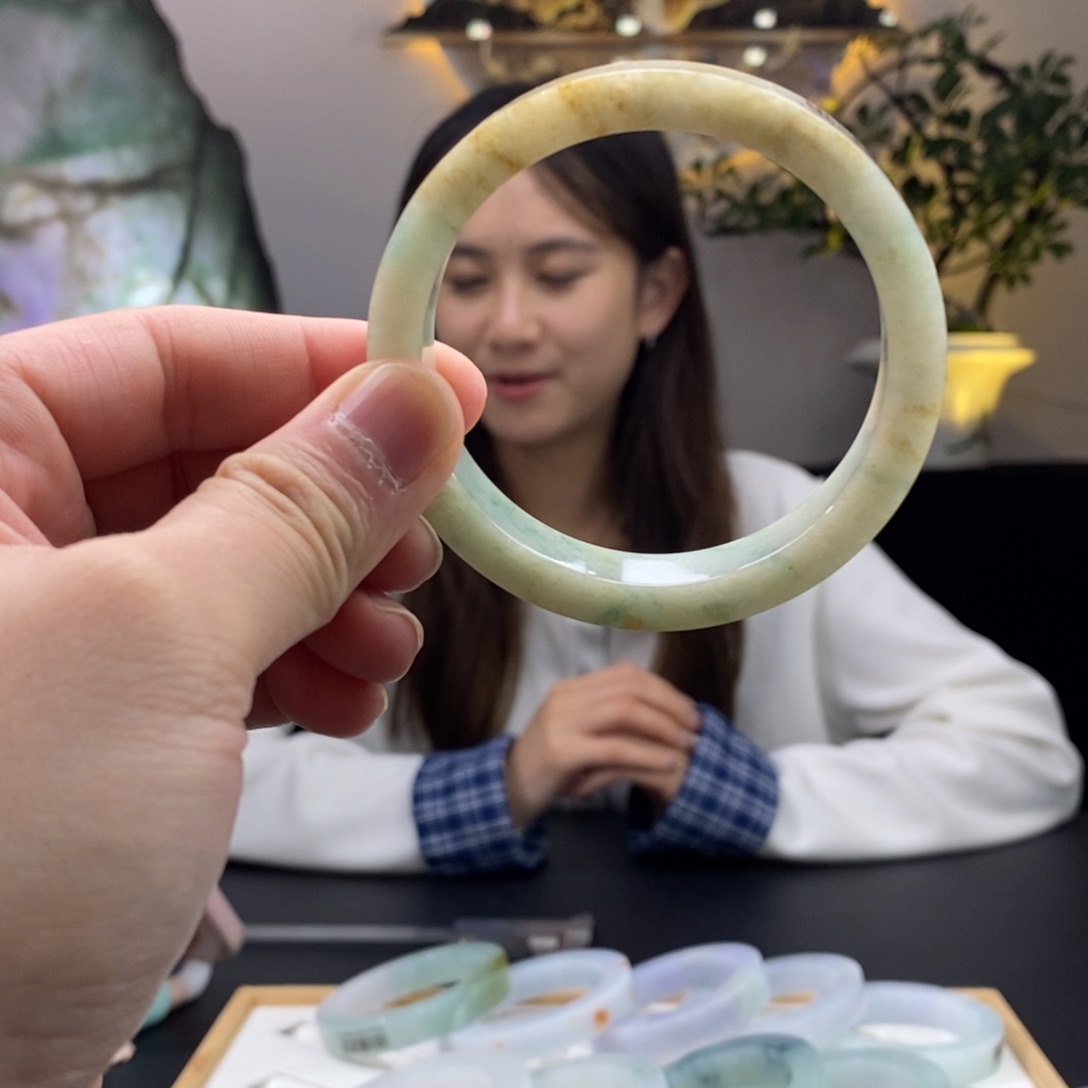 【闪购商品】定制翡翠手镯未镶嵌定制手镯须知规则已了解57-58圈