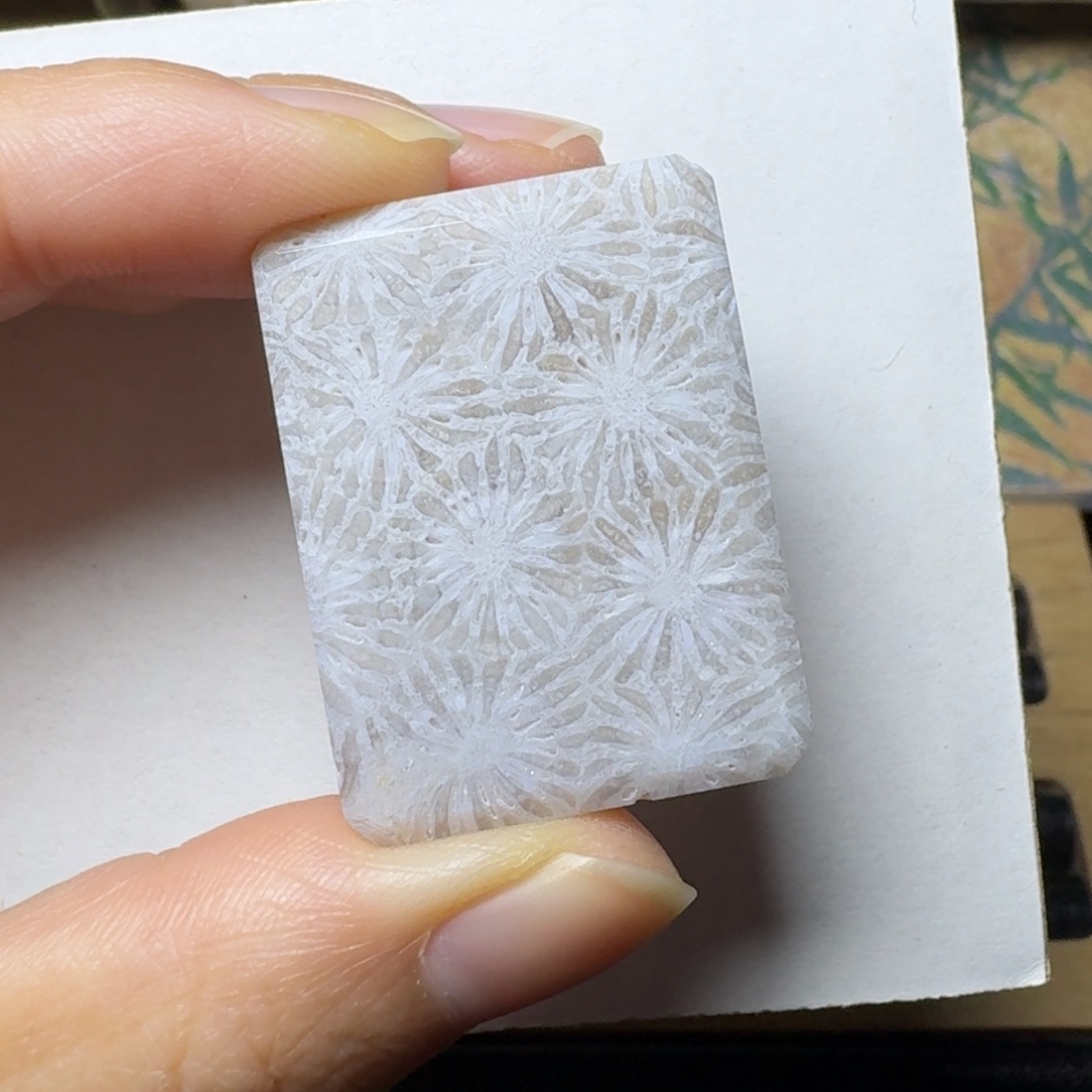 硅化玉灰紫美大花未镶嵌