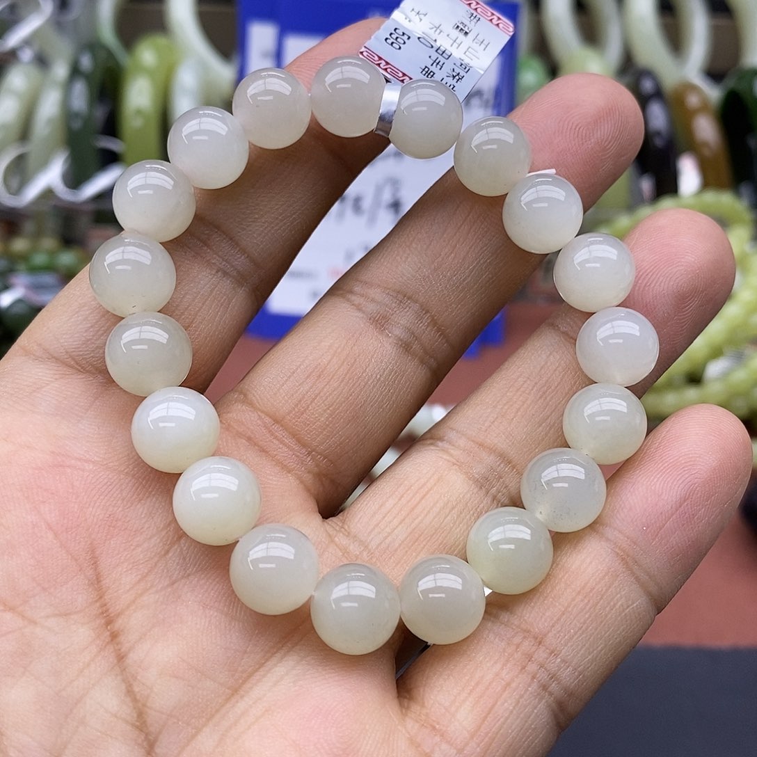 未镶嵌手串和田玉卡10