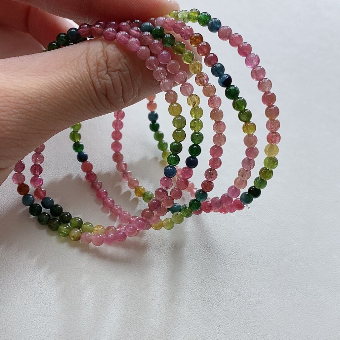 碧玺手链未镶嵌多样性发一条