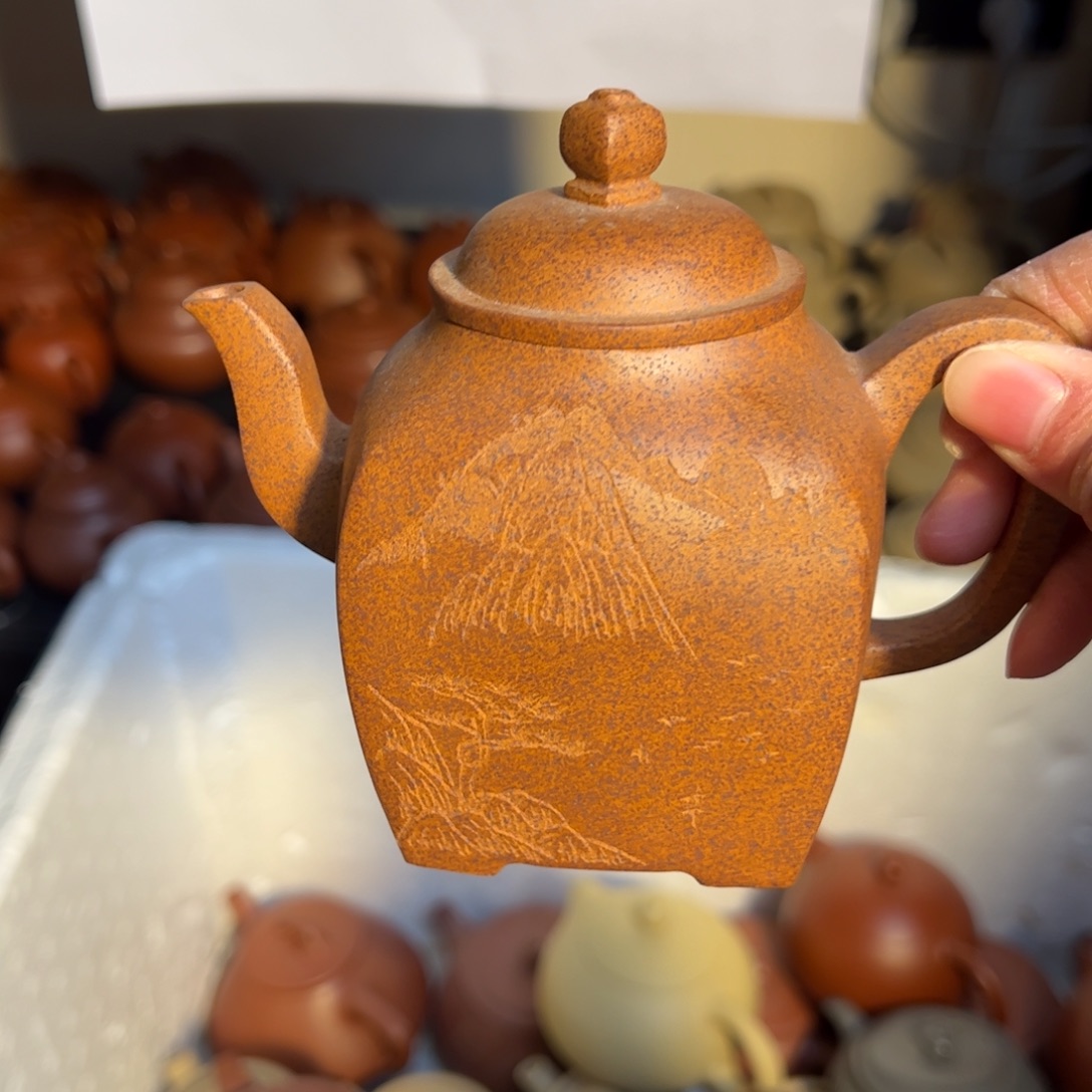 茶壶紫砂宜兴紫砂壶高温烧瑕