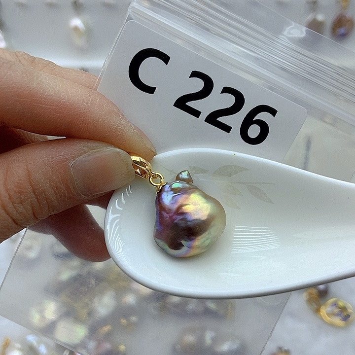 淡水珍珠颈饰银S925镶嵌