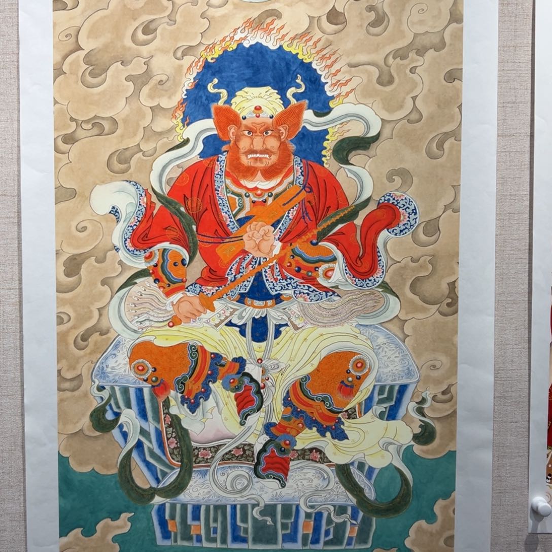 ****️国画秦老师王灵官作品