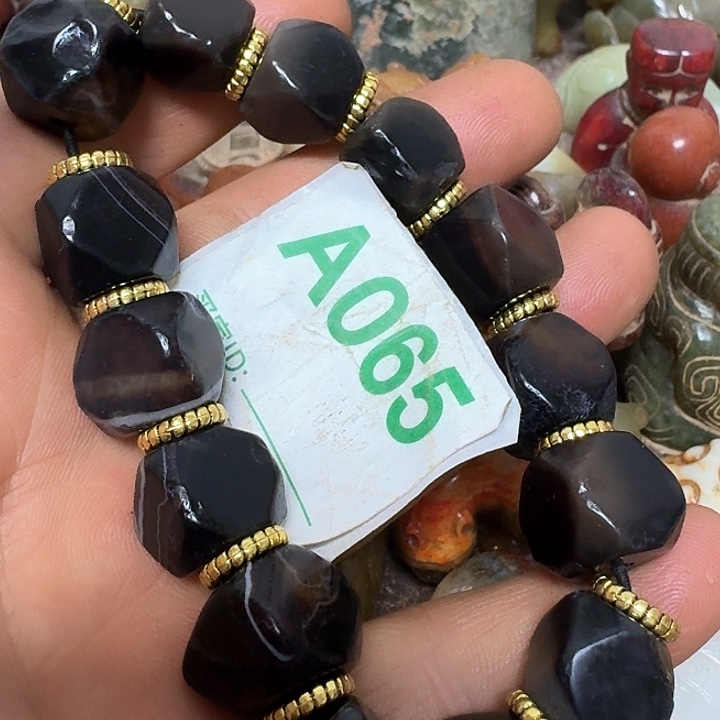 玛瑙/玉髓颈饰未镶嵌草**@