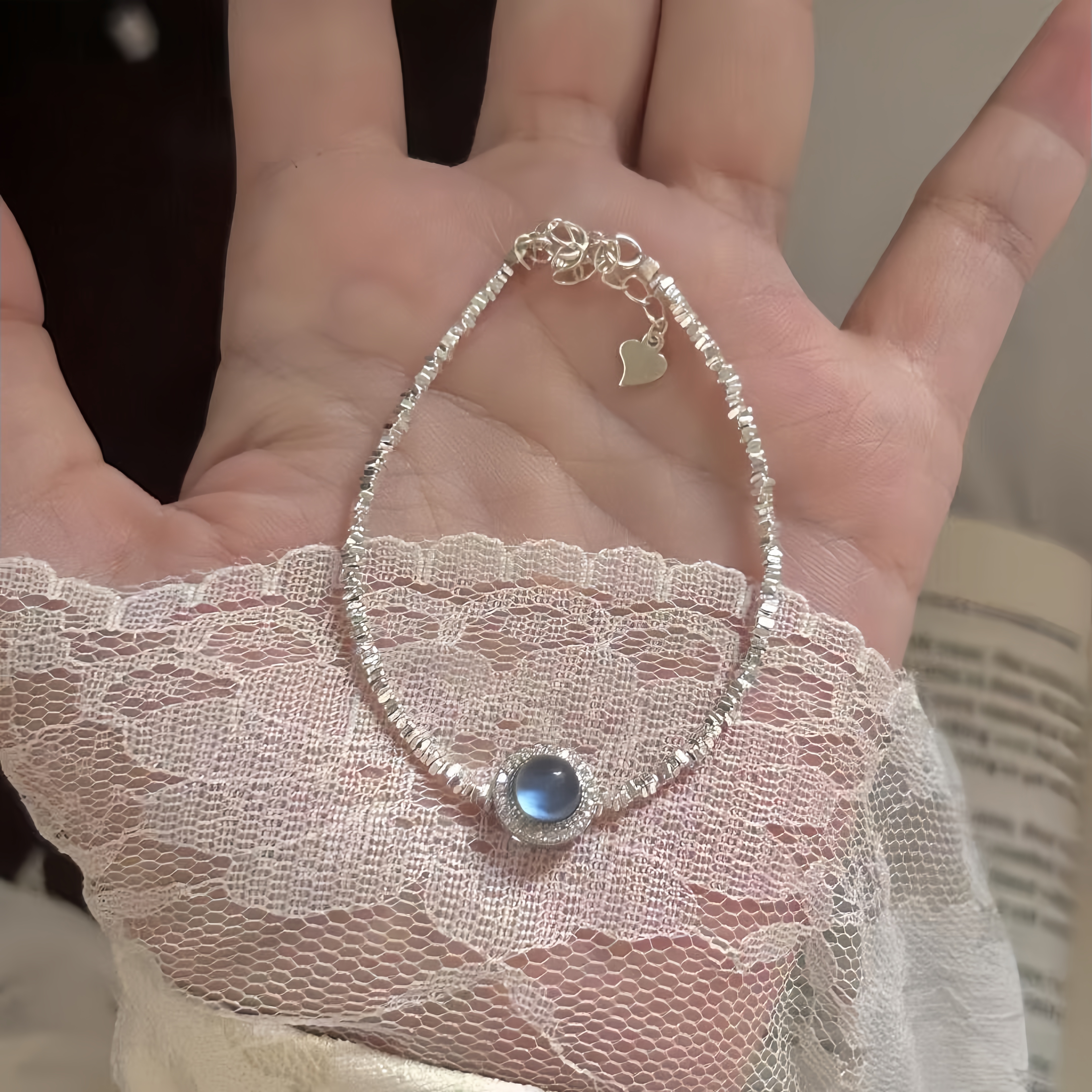 铜合金手链 设计百搭手链简约气质小众素链849