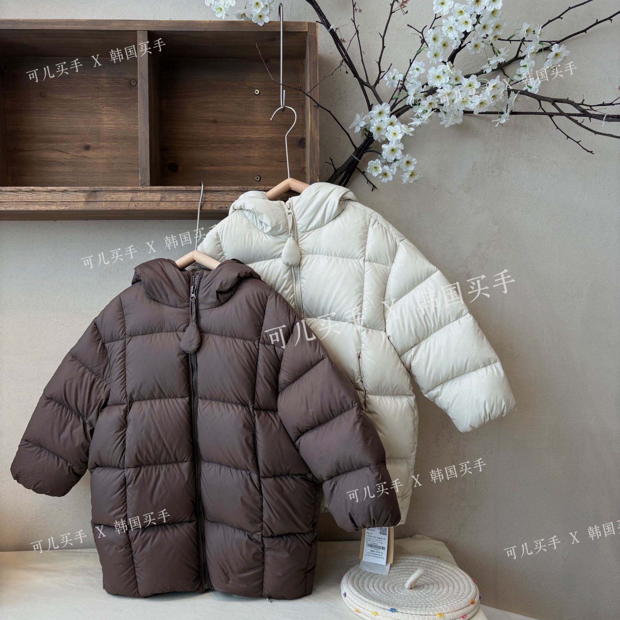 【奶泡芙芙】90白鸭绒设计师羽绒服可儿与韩国买手秋冬订货WW521108