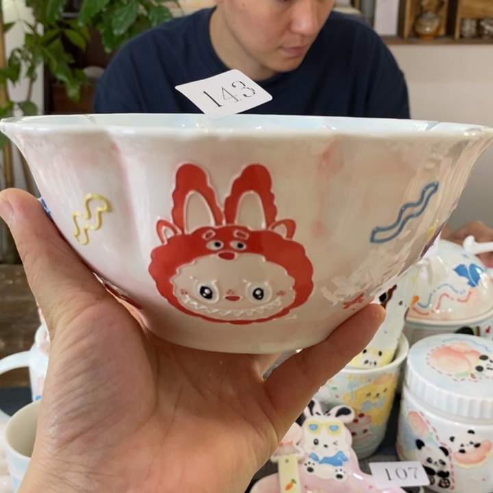 瓷片景德镇釉下彩手绘