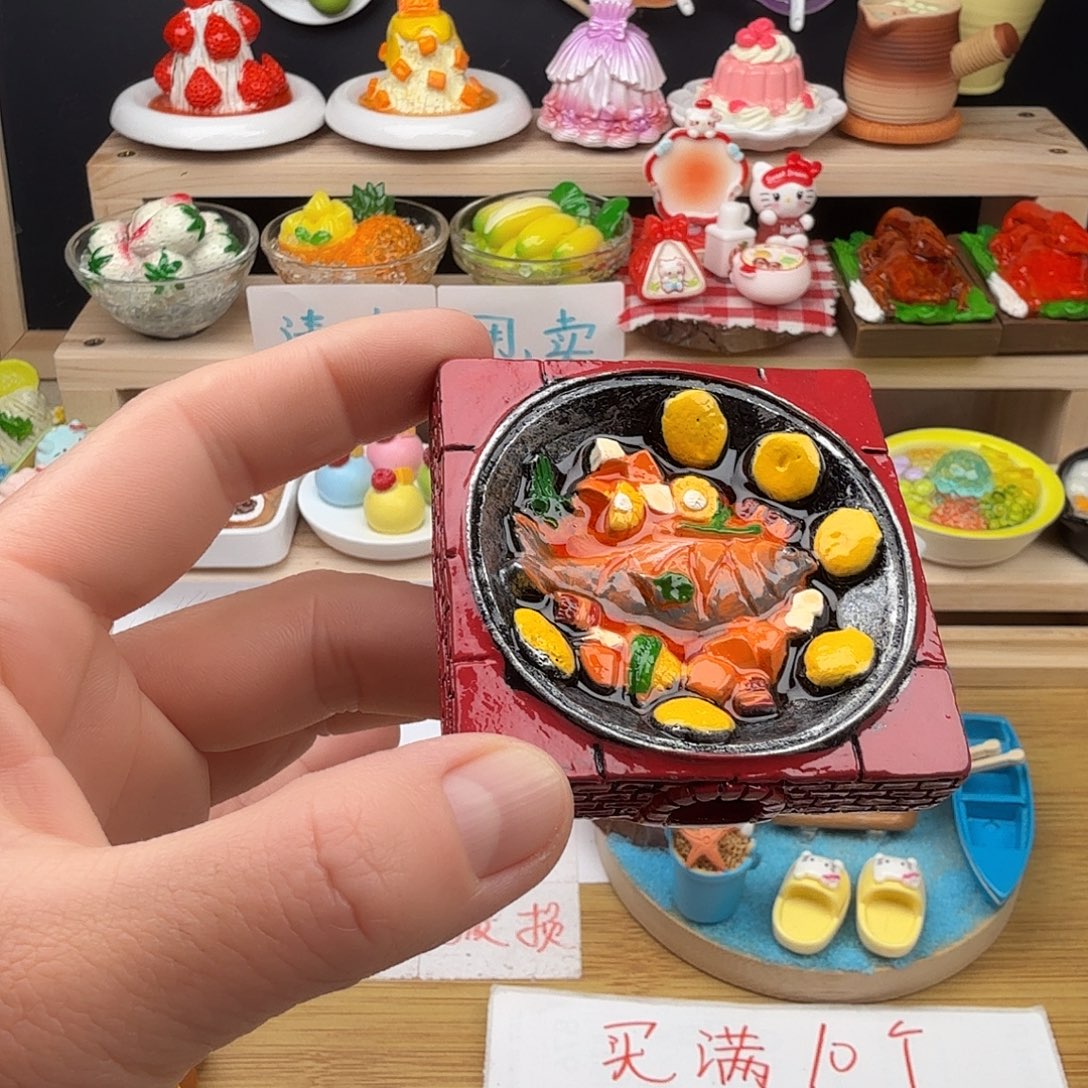 树脂食玩冰箱贴 凭开箱视频售后