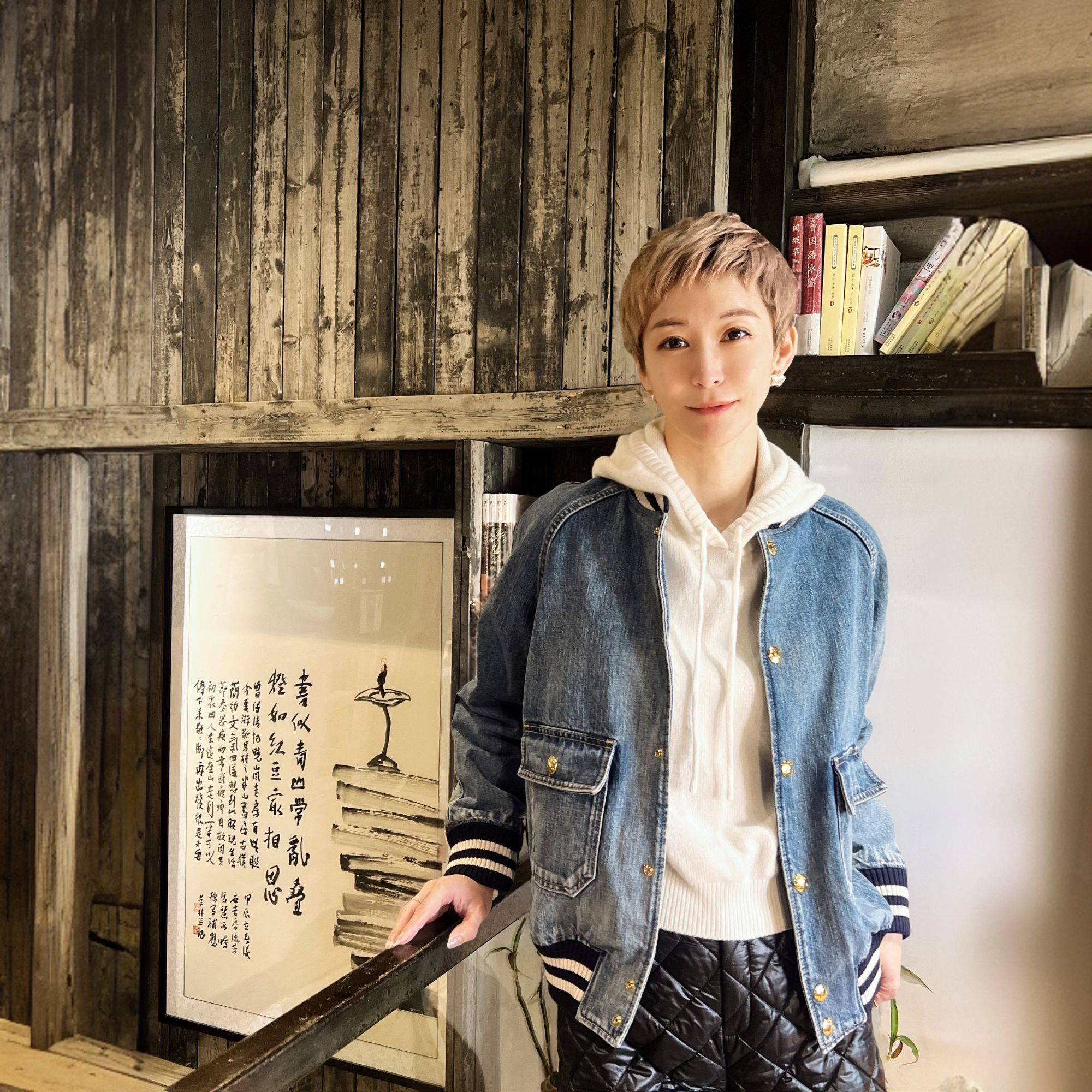 未使用 Celine/思琳 【现货】双色棒球领字母单排扣长袖夹克外套