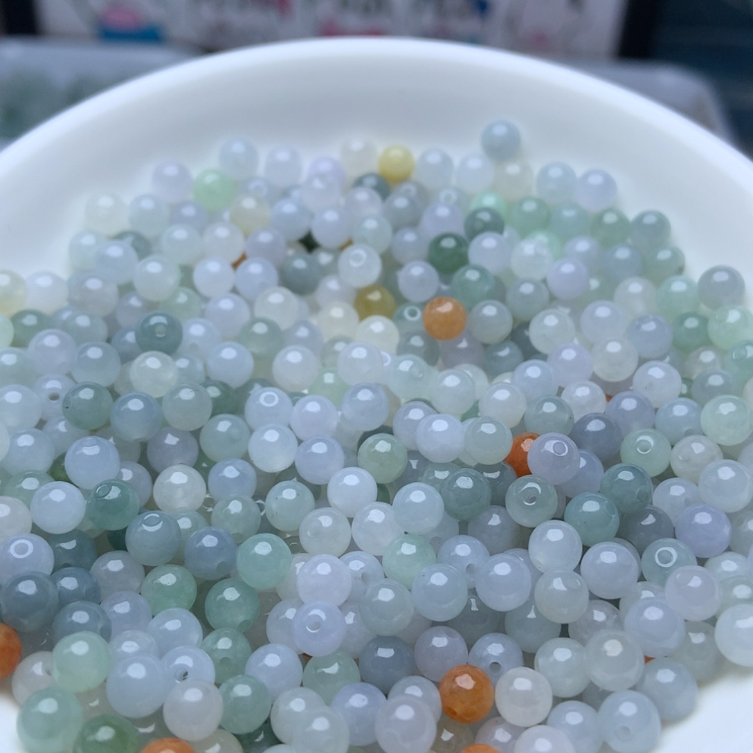 散珠翡翠卡4.9冰三彩40个
