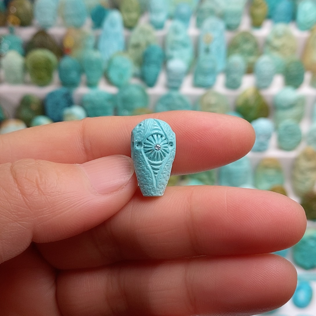 绿松石绿松石未镶嵌绿松石