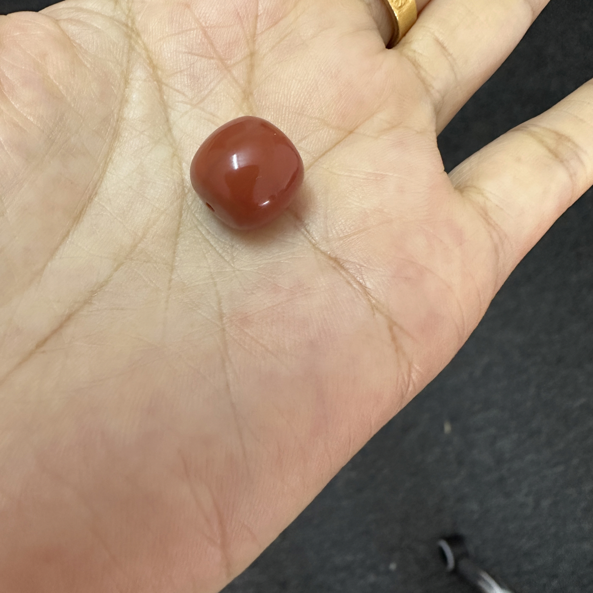 南红川料老型单珠12mm