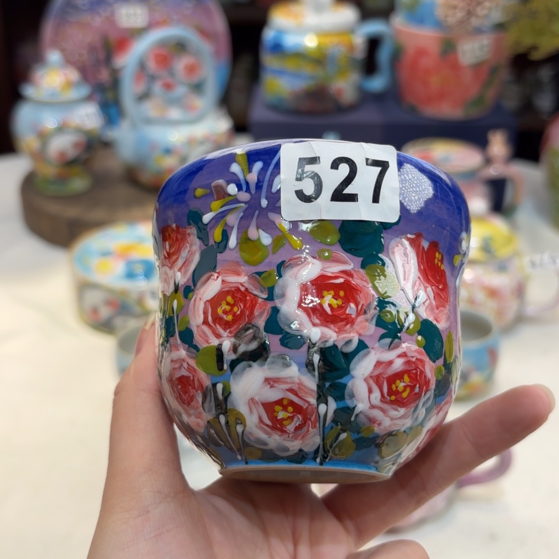 景德镇手绘高温釉下彩陶瓷茶具