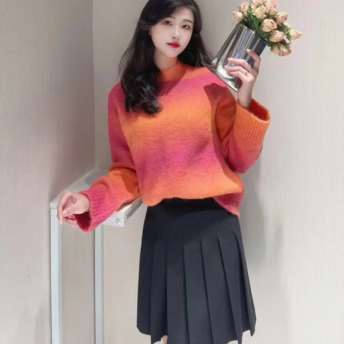 不支持退换 1399651 时尚百搭针织毛衣