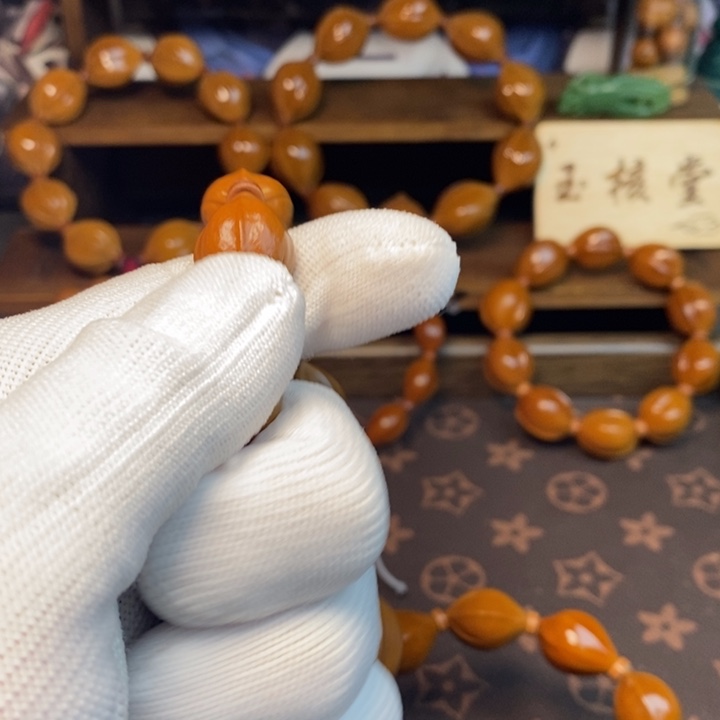 锦***卫橄榄核手串/手链15/23十年老树梅林铁核