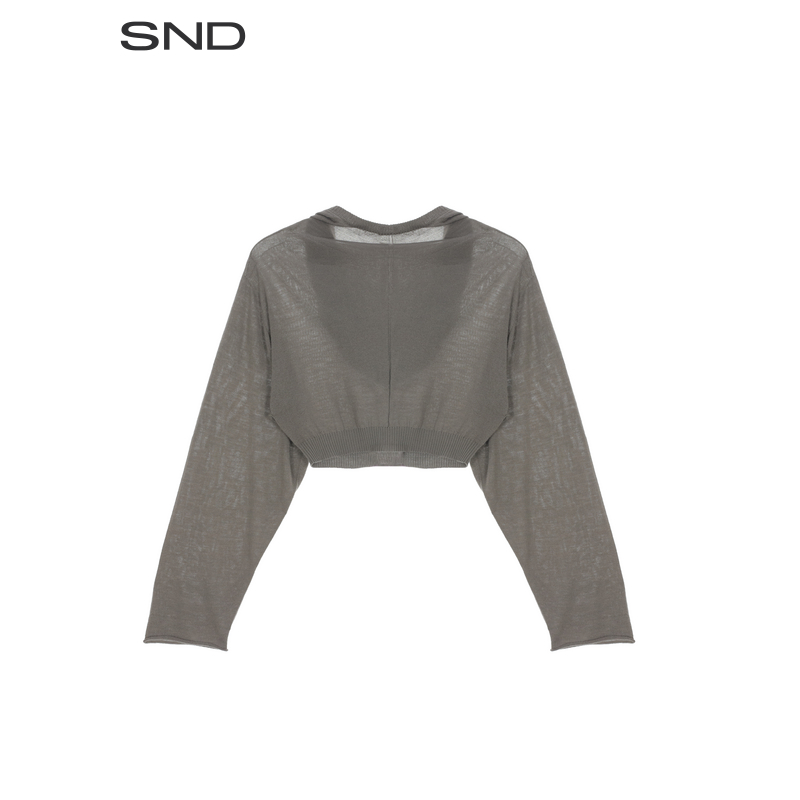 SND【RICK OWENS  设计师品牌】SND PF25 宽松套头ZZ衫 褐色