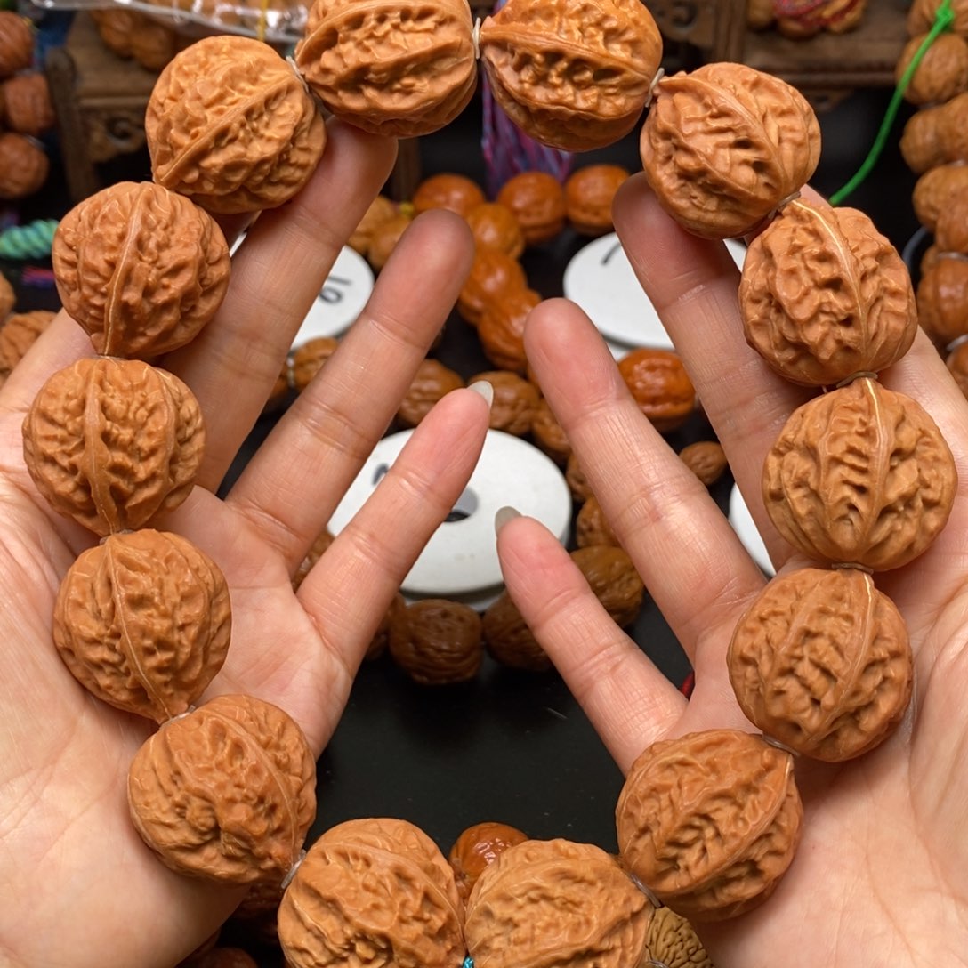 桃核手串楊火焰八棱