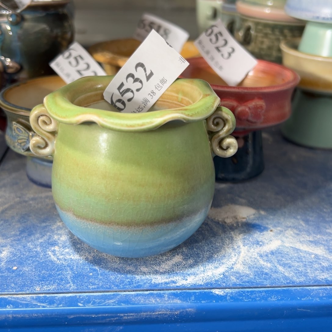 陶瓷景德镇手工花盆