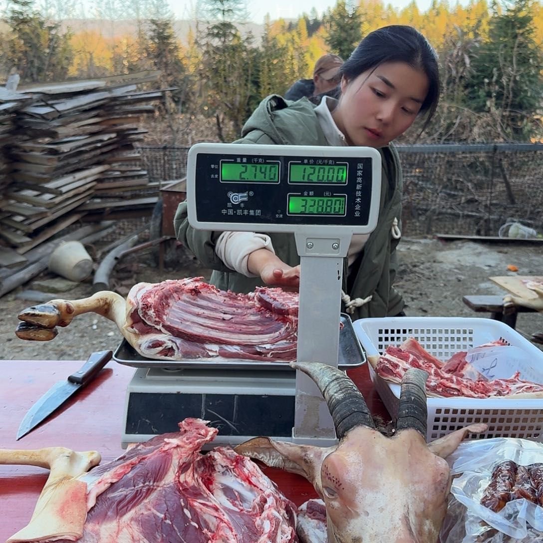 散装中国大陆黑山羊羊前腿