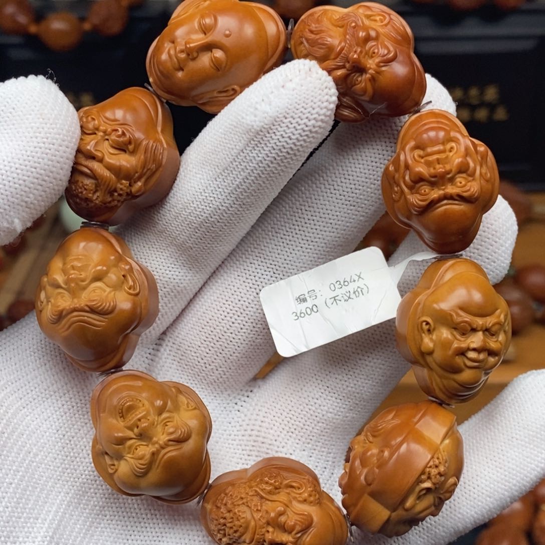 手串橄榄核一青老师四叶草罗汉