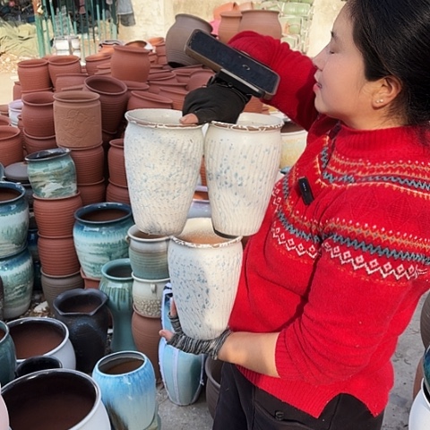 13口20高瑕疵盆子。