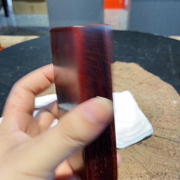 有***理紫檀木类端景台罐子
