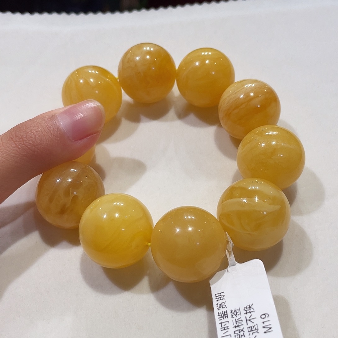 蜜蜡未镶嵌手串蜜蜡