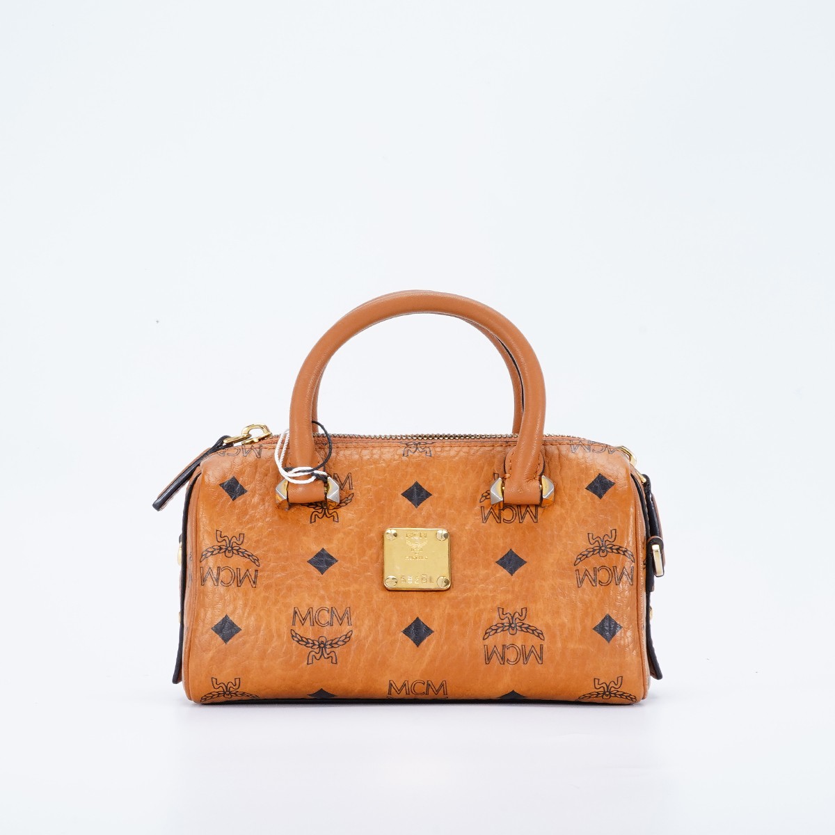 99新 MCM 【MCM专属】波士顿mini包干邑色/BG22000849