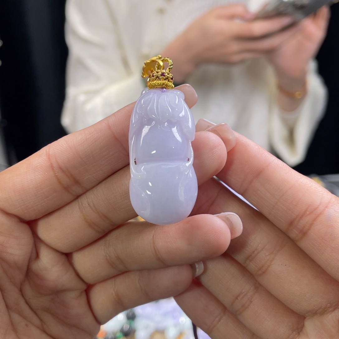 翡翠颈饰未镶嵌代编织