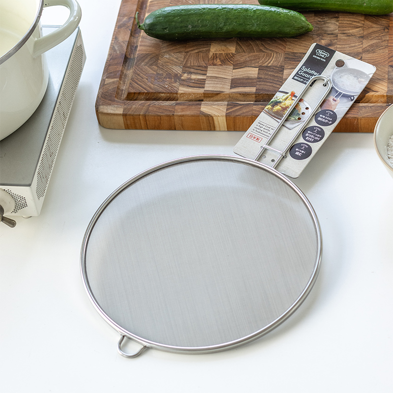 日本进口下村挡油网不锈钢炒菜煎鱼防溅防油罩