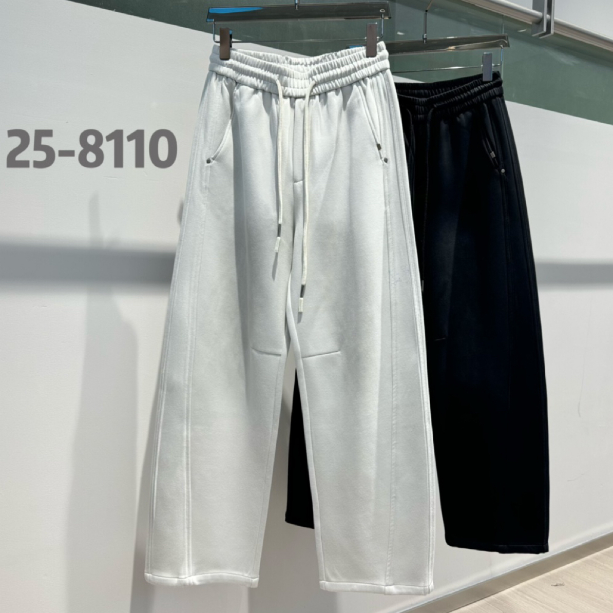 【25-8110男士元气棉复合弯刀裤】秋冬加厚不加绒休闲