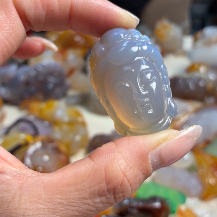 玛瑙/玉髓未镶嵌吊坠(不含链)