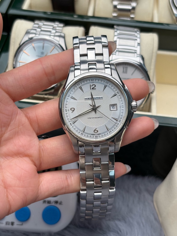 95新 Hamilton/汉米尔顿 简约商务机械腕表经典设计钢带时尚手表