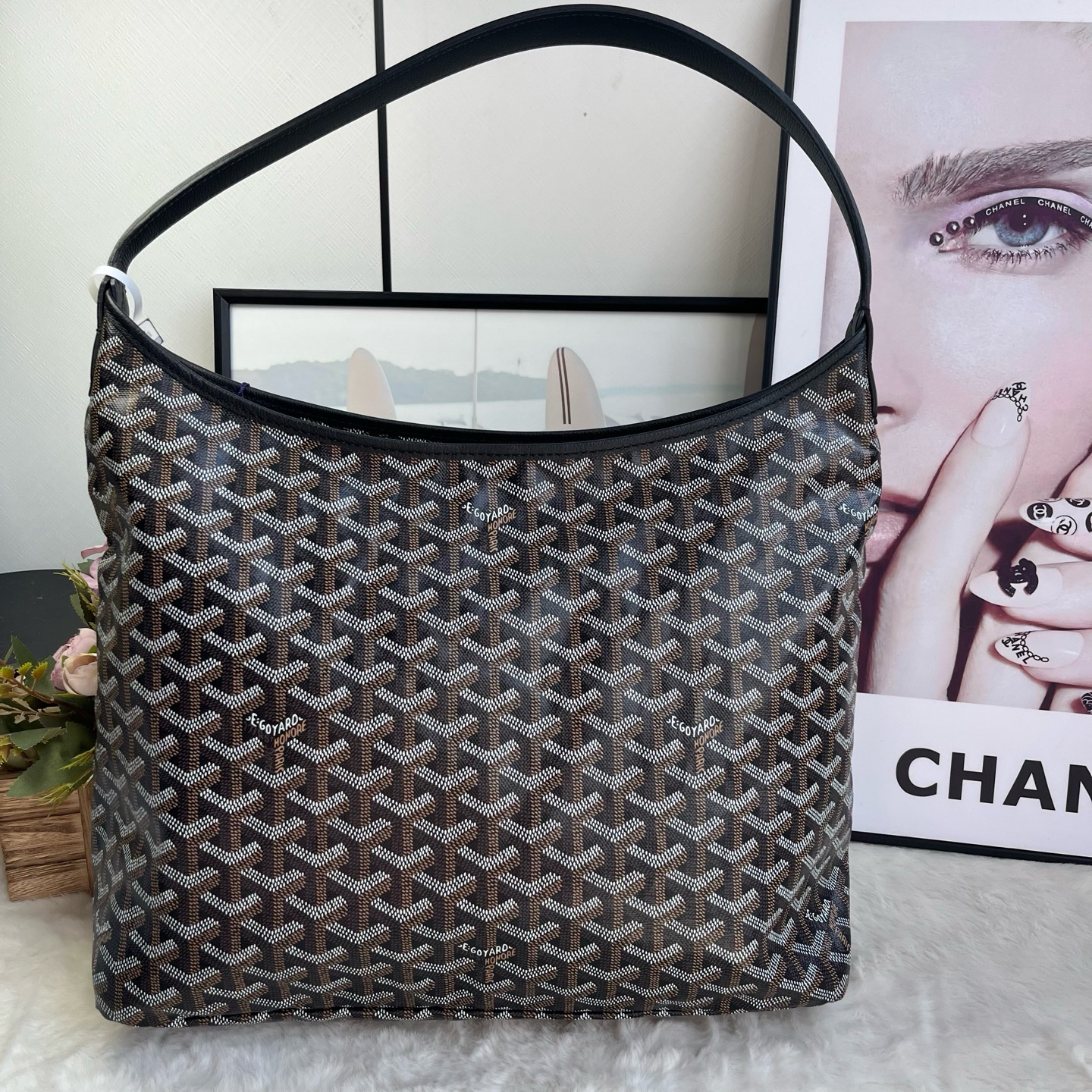 未使用 Goyard 黑色hobo单肩腋下包（24年未使用）