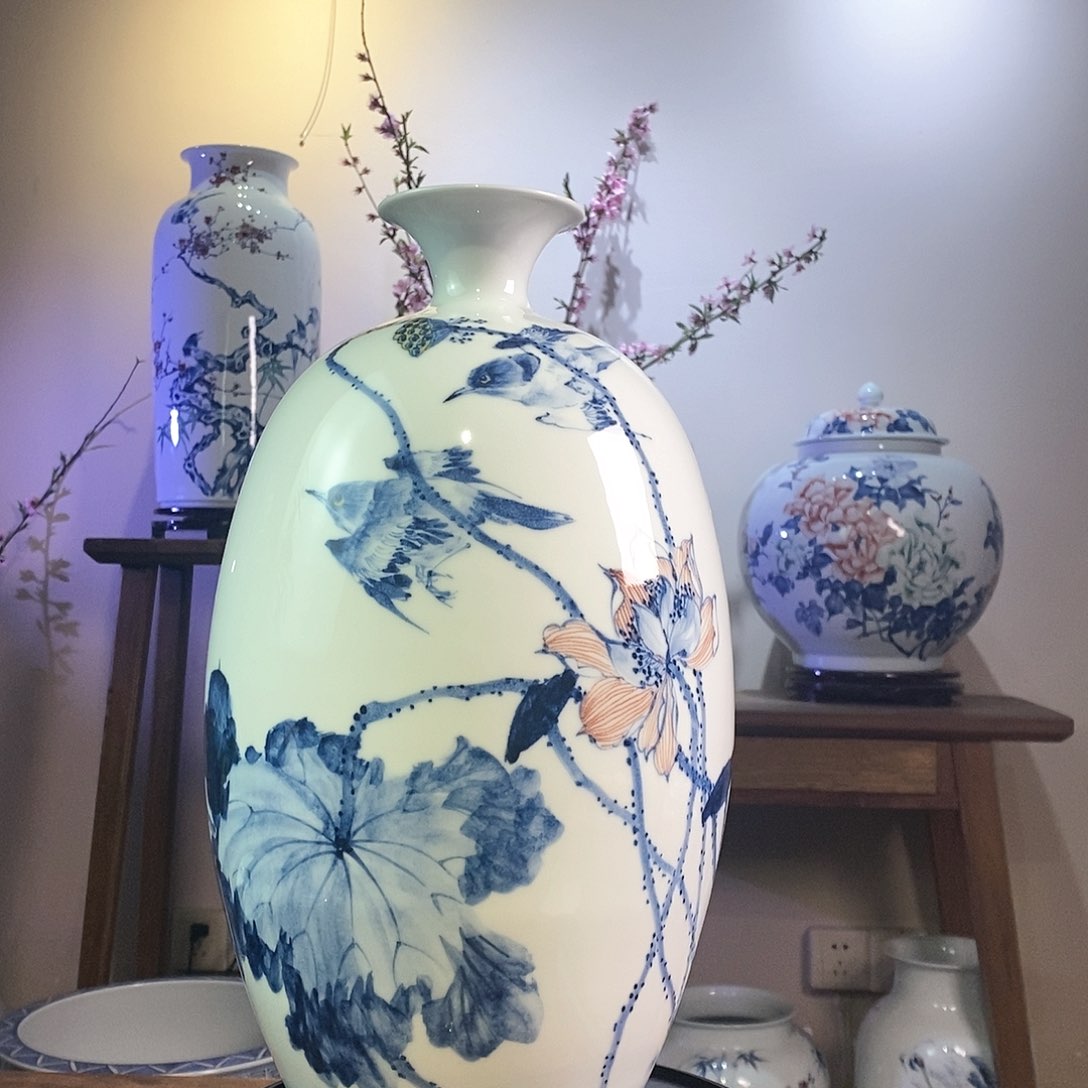 【闪购商品】景德镇陶瓷家用摆件戴*