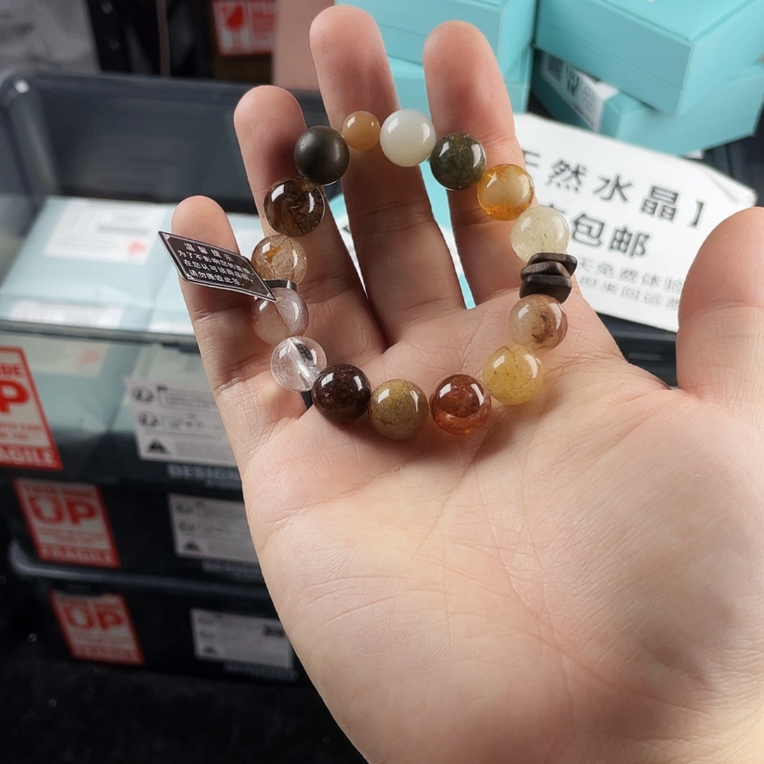 水晶银S925镶嵌手链