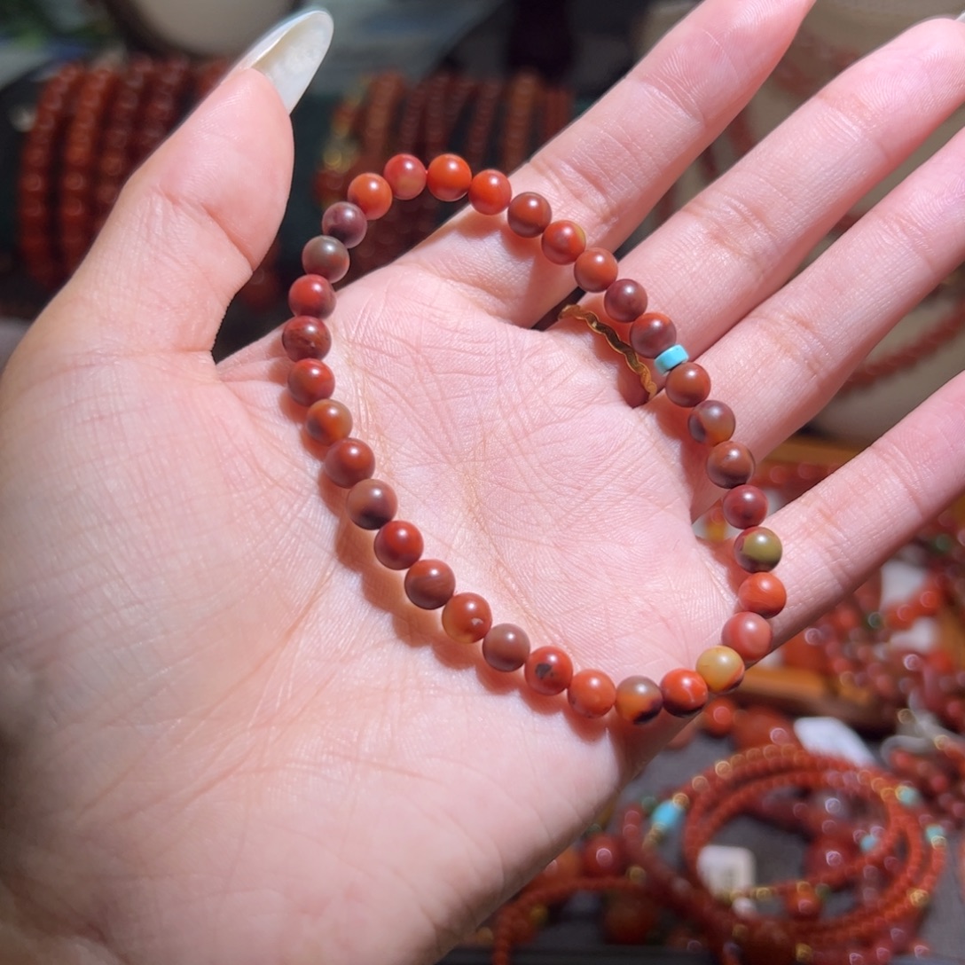 南红玛瑙未镶嵌手串5mm
