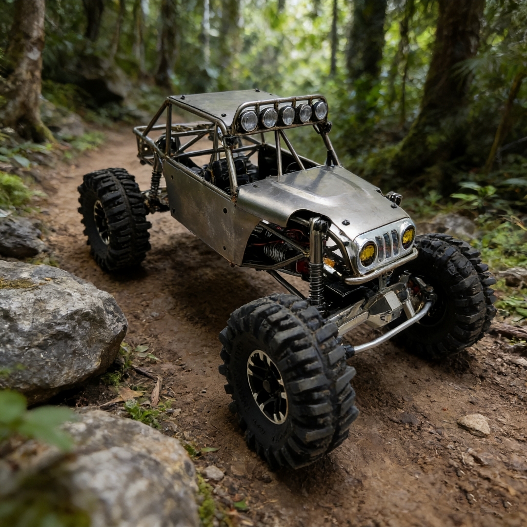 VP H10二代升级钛合金管架越野攀爬车架钛合金仿真模型车