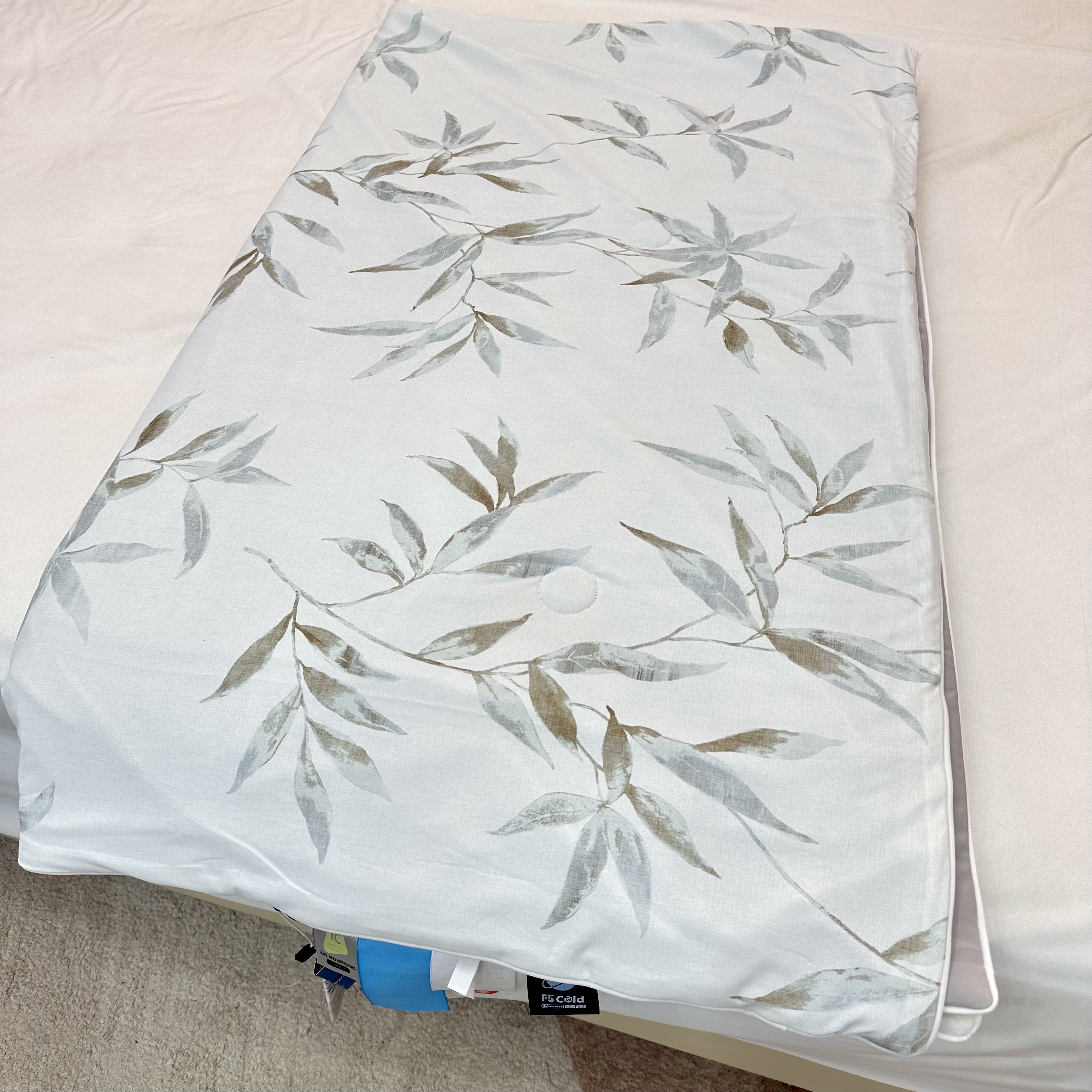 【花枝漫庭绿】水光被-凉感更翻倍锦氨凉感纱冰凉夏凉被水润丝滑