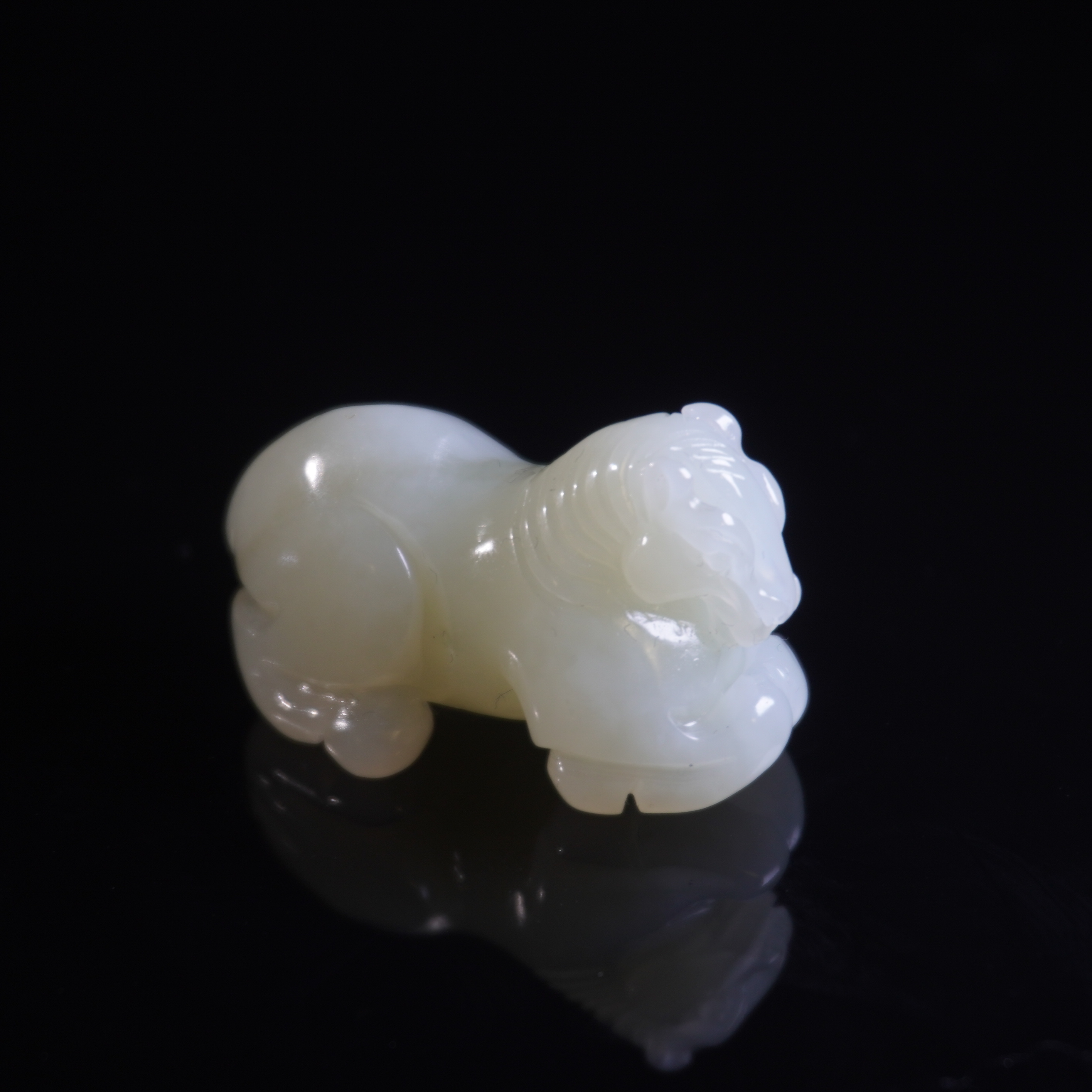 20世纪和田玉马/HY034838/金玉良缘/槐荫山房