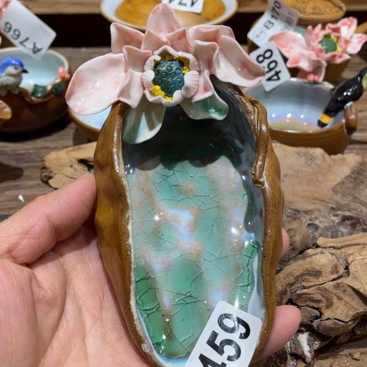 手工制作陶瓷茶具茶杯青蛙