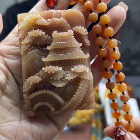 岫玉挂件未镶嵌挂件