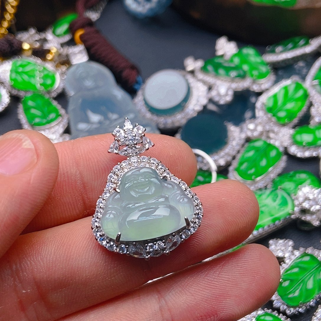 翡翠吊坠(不含链)未镶嵌332吊坠