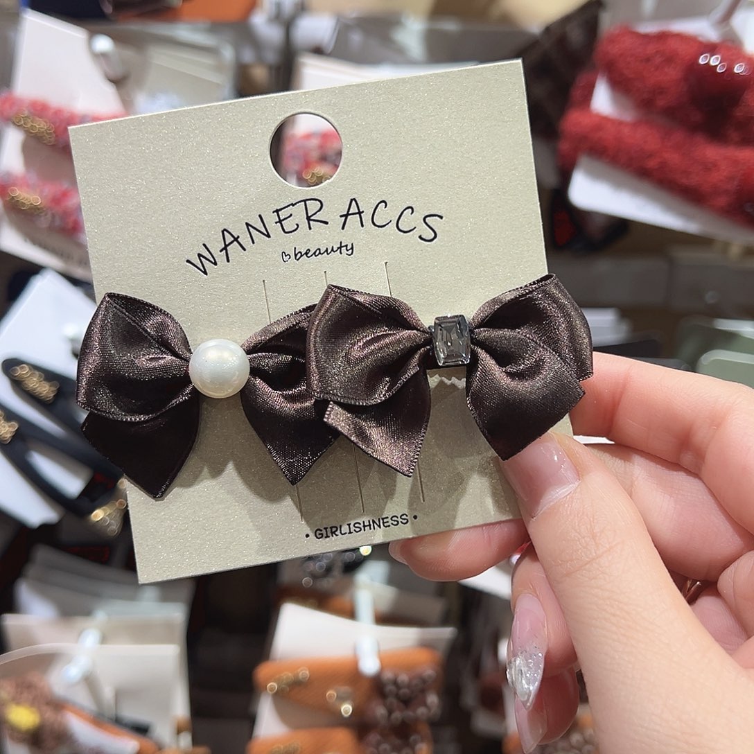 羽毛不锈钢咖破蝴蝶结鸭夹