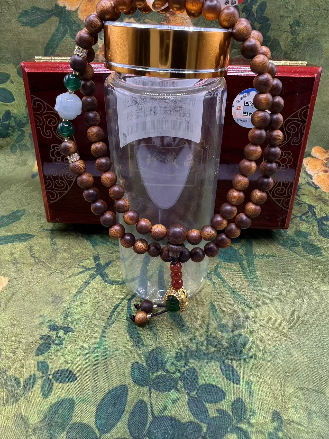 沉香QIC0020-沉香葫芦双圈手串