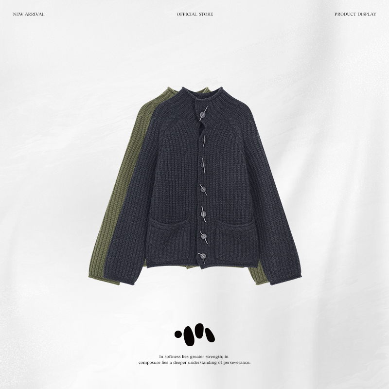 【石头Ryan】安藤织丨去繁就简充满内在张力辨识度毛衣开衫W58MY053