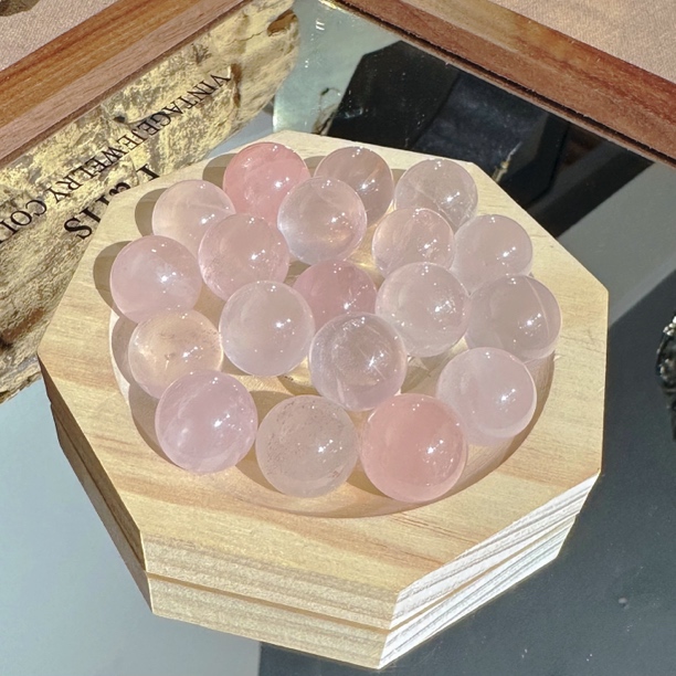【御燕藏晶】 粉水晶单珠配珠星光粉莫桑比克粉水晶 多样性 发其一