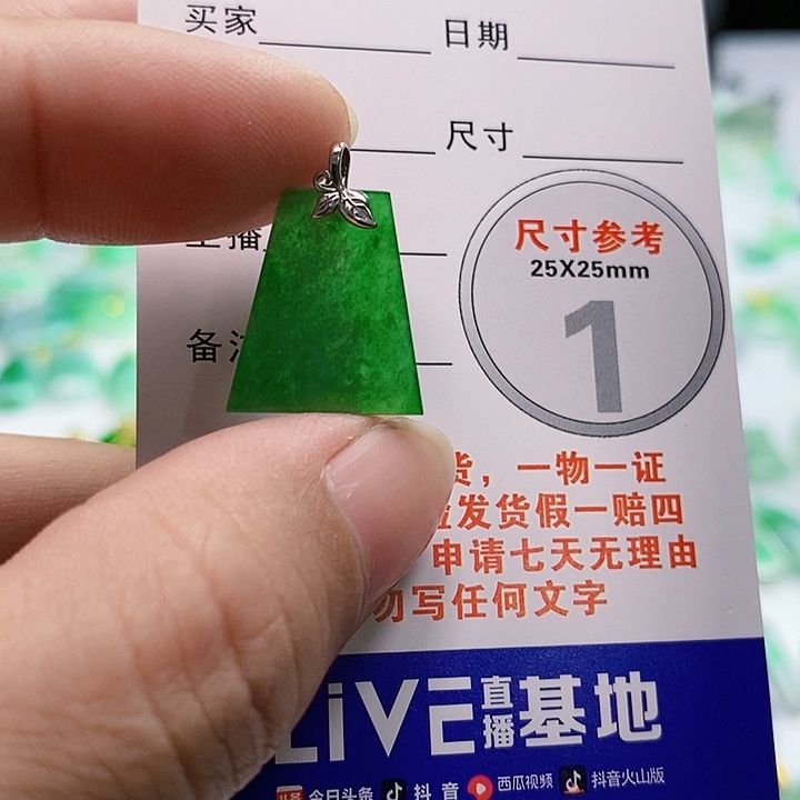 【闪购商品】翡翠颈饰18K金镶嵌翡翠