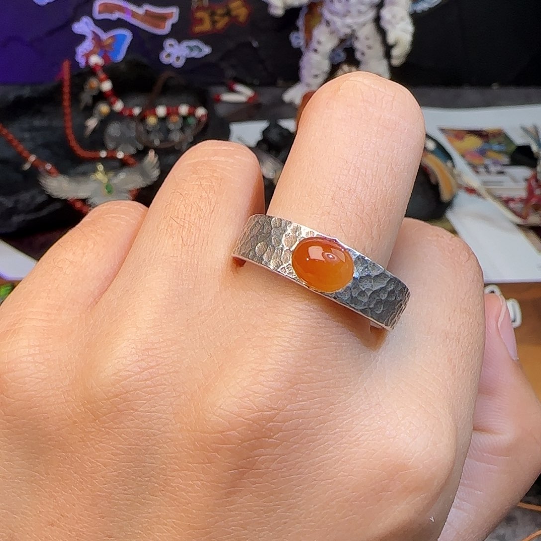 A***G翡翠银S925镶嵌戒指